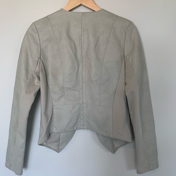 Faux Leather Cream Dynamite Jacket - Picture 7 of 7